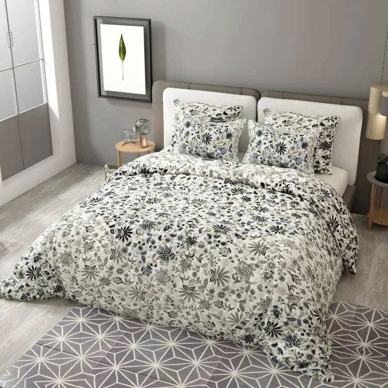 Floral Printed King Size Cotton Bedsheet